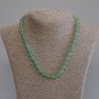 Jade Necklace, natural stone barrel beads, diameter 8x8mm+/-, length 50cm+
