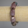 Jasper Bracelet, faceted polyhedron beads, diameter 20x15mm+/-, length 18cm+