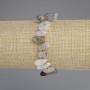 Rutilated Quartz 'Hair Stone' Bracelet, Tumbled, Butterfly Charm, diameter 11-14x6-7mm+/-, seed beads 3mm+/-, length 18cm+