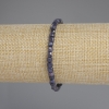Sapphire Bracelet, faceted cube, diameter 4x4mm +-, length 18cm +