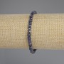 Sapphire Bracelet, faceted cube, diameter 4x4mm +-, length 18cm +