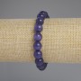 Bracelet Cat's Eye Smooth Round Beads, diameter 9.5mm+-, length 18cm+- stretch