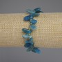 Apatite Bracelet, Butterfly Tumbled Beads, Diameter 11-16x6-8mm+/- with 3mm+/- Seed Beads, Length 18cm+/- Stretch