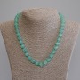 Cat's Eye Smooth Bead Necklace, diameter 9.5mm+-, length 50cm+- with clasp