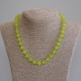 Cat's Eye Smooth Bead Necklace, diameter 9.5mm+-, length 50cm+- with clasp