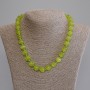 Cat's Eye Smooth Bead Necklace, diameter 12mm+-, length 50cm+- with clasp