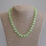 Cat's Eye Smooth Bead Necklace, diameter 10mm+-, length 50cm+- with clasp