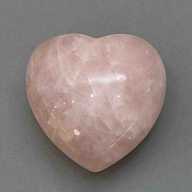 Rose Quartz Heart Souvenir Stone, diameter 80x83x46mm+-, weight 403g