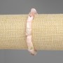 Pink Opal Bracelet, chip-cut stones, diameter 10-12x7-8mm+-, length 18cm+- stretch