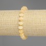Citrine Bracelet, faceted rondelle, diameter 8x5.5mm+-, seed beads 3mm+-, length 18cm+- stretch