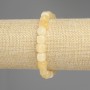 Citrine Cube Bracelet, diameter 7.5mm+-, length 18cm+- stretch
