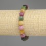 Tourmaline Bracelet, faceted rondelle, diameter 10x8mm+-, length 18cm+- stretch