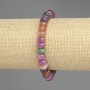 Tourmaline Rondelle Bracelet, diameter 8.5x5mm+-, length 18cm+- stretch
