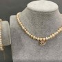 River Pearl Jewellery Set 4.5x4+- 6.5x6mm+