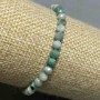 Emerald Faceted Bead Bracelet, Diameter 5mm+-, Length 18cm+- Stretch
