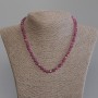 Tourmaline Faceted Cube Necklace, Diameter 5x5mm+-, Length 45mm+- with Clasp