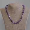 Sugilite Polyhedron Necklace, Diameter 10x9mm+- with 3mm+- Seed Beads, Length 45mm+- with Clasp