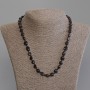 Garnet Necklace, Tumbled Beads, Diameter 8-11x7-8.5mm+/-, Length 50mm+/- with Clasp