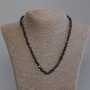 Garnet Necklace, Tumbled Beads, Diameter 5-7x5-7mm+/-, Length 45mm+/- with Clasp