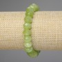 Chrysolite Olivine Bracelet, faceted rondelle, diameter 10x7mm+-, length 18cm+- stretch