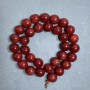 Red Jasper Beads, smooth round, diameter 12mm+- on a string, length 38cm+