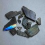 Raw Labradorite Souvenir Stone 15-47x8-32mm+- (per 100g)