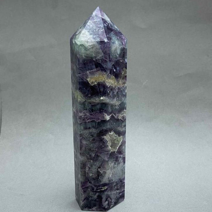 Natural Fluorite Souvenir Pencil 14x4cm+- weight 365g