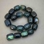 Agate Bar Beads, diameter 17-19x15-17mm+/-, on fishing line, length 38cm+