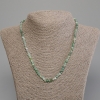 Emerald Necklace, Faceted Cube, Diameter 4x4mm+-, Length 45cm+- with Clasp