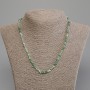 Emerald Necklace, Faceted Cube, Diameter 4x4mm+-, Length 45cm+- with Clasp