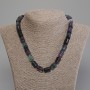 Fluorite Necklace, Triangular Beads, Diameter 14x10x10x10mm+-, Length 50cm+- with Clasp