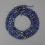 Lapis Lazuli Faceted Cube Beads, Diameter 4x4mm+-, Length 39cm+- on a Strand