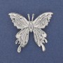 "Butterfly" Brooch Silver-Tone Metal 45x42mm+