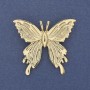"Butterfly" Brooch Gold-Tone Metal 45x42mm+