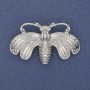 "Butterfly" Brooch Silver-Tone Metal 50x33mm+