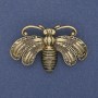 Butterfly Brooch Antique Gold Colour Gold-Toned Metal 50x33mm+