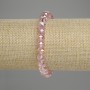 Bracelet Czech Crystal Faceted Rondelle 8x6mm+-, length 18cm stretch
