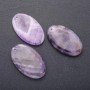 Natural Amethyst Stone Pendant Oval 30x50mm with Natural Imperfections