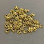 Bead Cap Finding Gold Metal Colour, Diameter 5.5x1mm+/- Hole, Diameter 1.3mm+/- Packaging 20g (~155pcs)