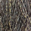 Czech Crystal Beads on String Purple with Petrol Sheen Faceted Rondelle, diameter 3.5x3mm+-, length 32cm+