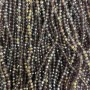 Czech Crystal Beads on String Purple with Petrol Sheen Faceted Rondelle, diameter 3.5x3mm+-, length 32cm+