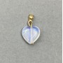 Moonstone Heart Pendant, 19x12mm+