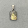 Labradorite Pendant, Faceted Link 27x11mm+