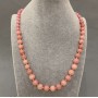 Tourmaline Beads, smooth ball increasing in size, diameter 6-8-10mm ±, length 50cm ± with clasp