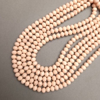 Czech Crystal Beads on a String, Faceted Rondelle, Diameter 8x6mm+-, Length 37cm+