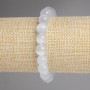 Bracelet, Grey Cat's Eye Smooth Bead, diameter 9.5mm+-, length 18cm+- Stretch