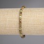 Bracelet, Faceted Grossular Cube 4x4mm+-, length 18cm+- Stretch