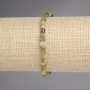 Bracelet, Faceted Grossular Cube 4x4mm+-, length 18mm+- Stretch
