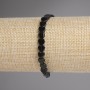 Smoky Quartz Heart Bracelet 6mm+/-, length 18cm+/- stretch