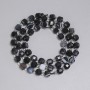 Agate Faceted Cube Beads 5x5mm+/- with 3mm+/- Seed Beads, length 38cm+/- strand